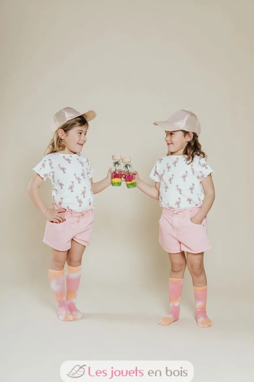 Bouteille sensorielle Spy Flamant rose - Petit Boum