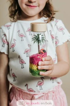 Bouteille sensorielle Spy Flamant rose - Petit Boum