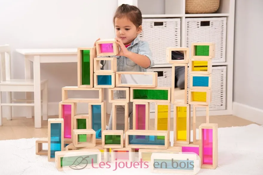 Briques géantes arc-en-ciel 36 pcs - TickiT