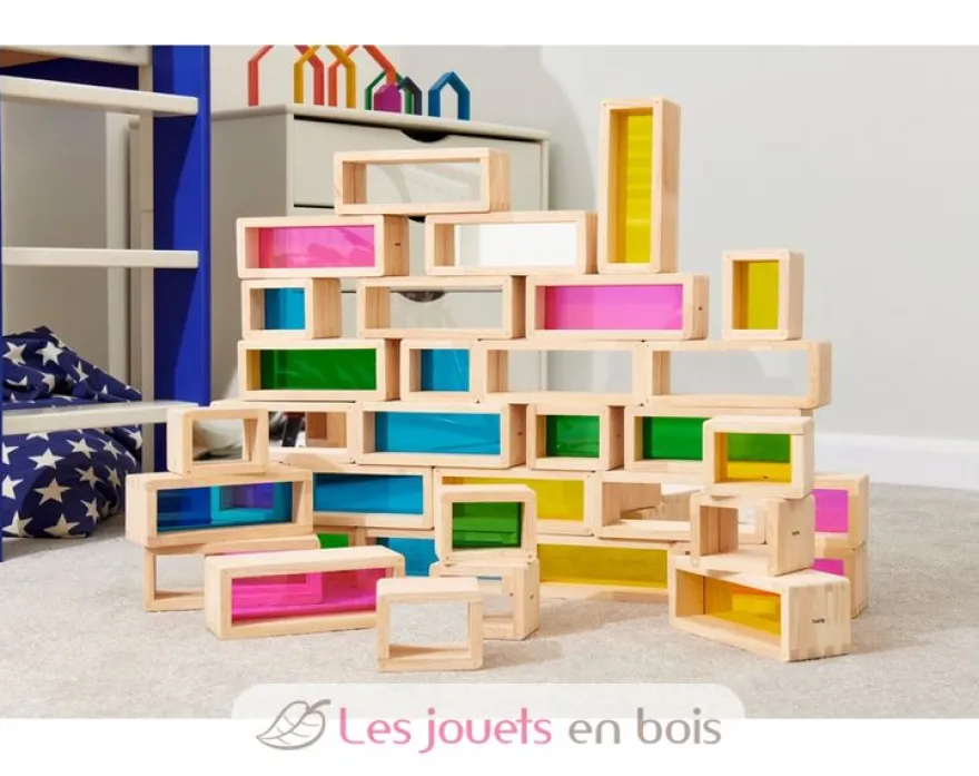Briques géantes arc-en-ciel 36 pcs - TickiT