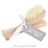 Brosse et peigne en bois - Bambam