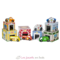 Bâtiments et Véhicules à trier et empiler - Melissa & Doug