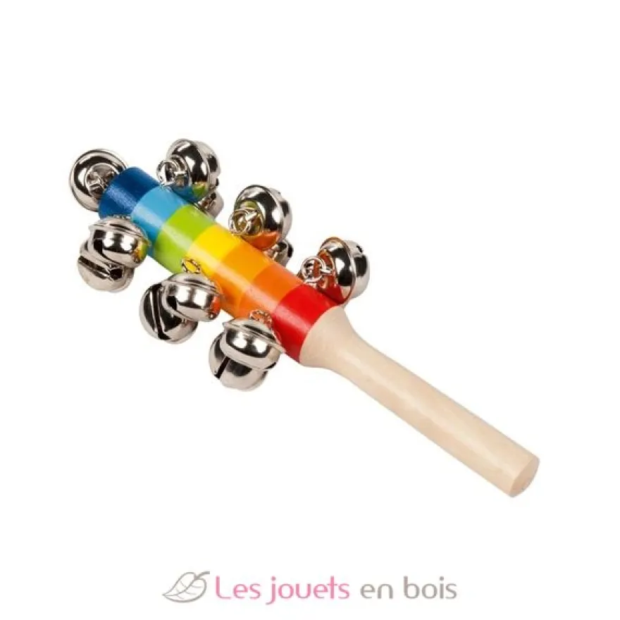 Bâton coloré avec 13 clochettes - Goki