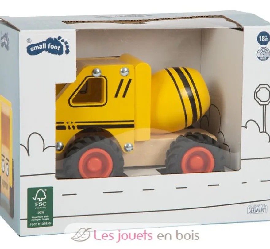 Bétonnière jaune Small Foot Compagny