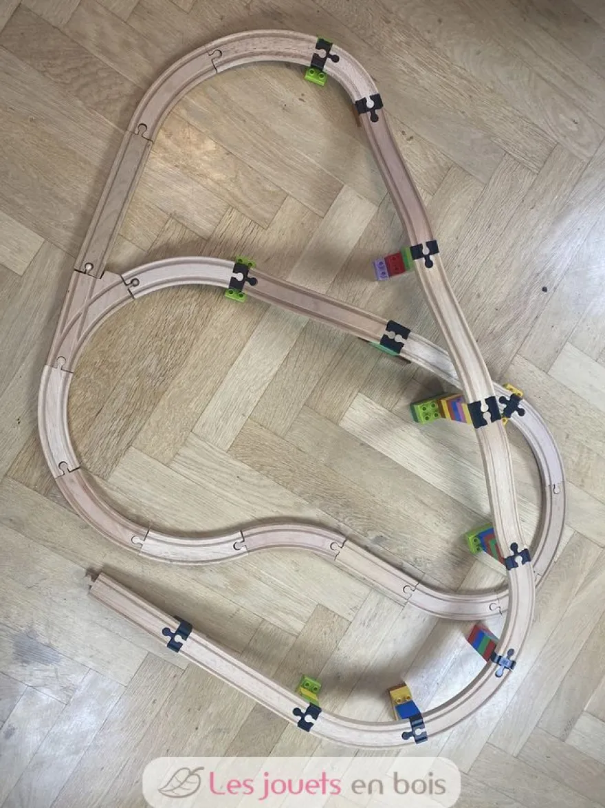 Builder Set Small - 12 connecteurs de rails - Toy2