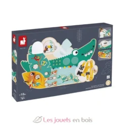 Busy-board Crocodile en bois Tropik - Janod