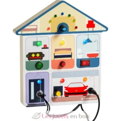 Busy Board Maison avec interrupteurs - Bois et plastique - Topbright