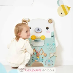 Busy-board Ourson en bois Pure - Janod