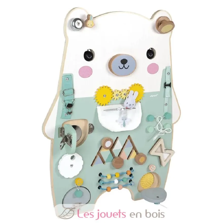 Busy-board Ourson en bois Pure - Janod