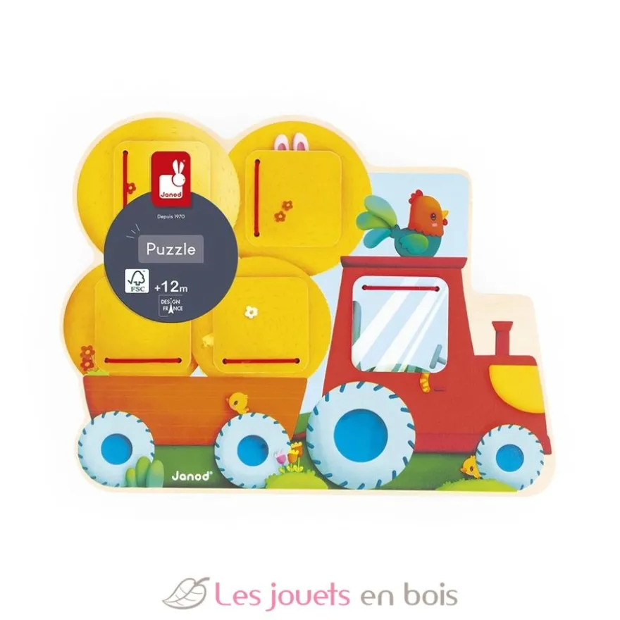 Cache-cache Tracteur Ferme - Janod
