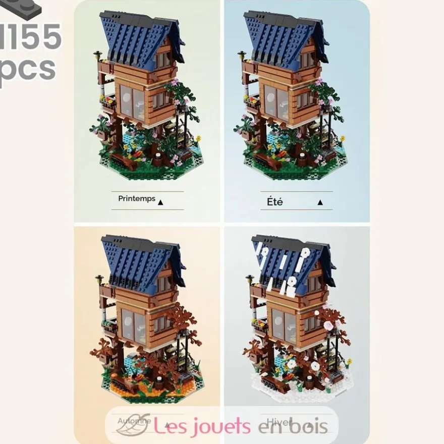 CaDA Bricks - L'arbre maison 4 saisons 1155 pièces - Dès 14 ans