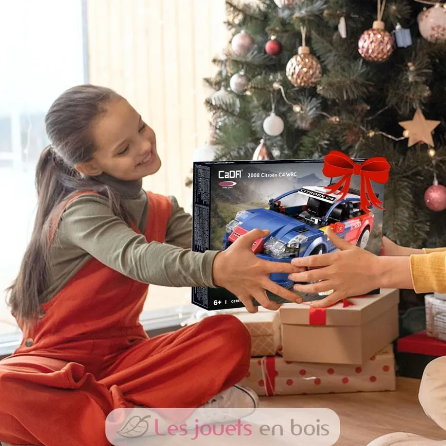 CaDA Bricks - Voiture de sport RC Citroën C4 WRC 329 pièces - Dès 6 ans