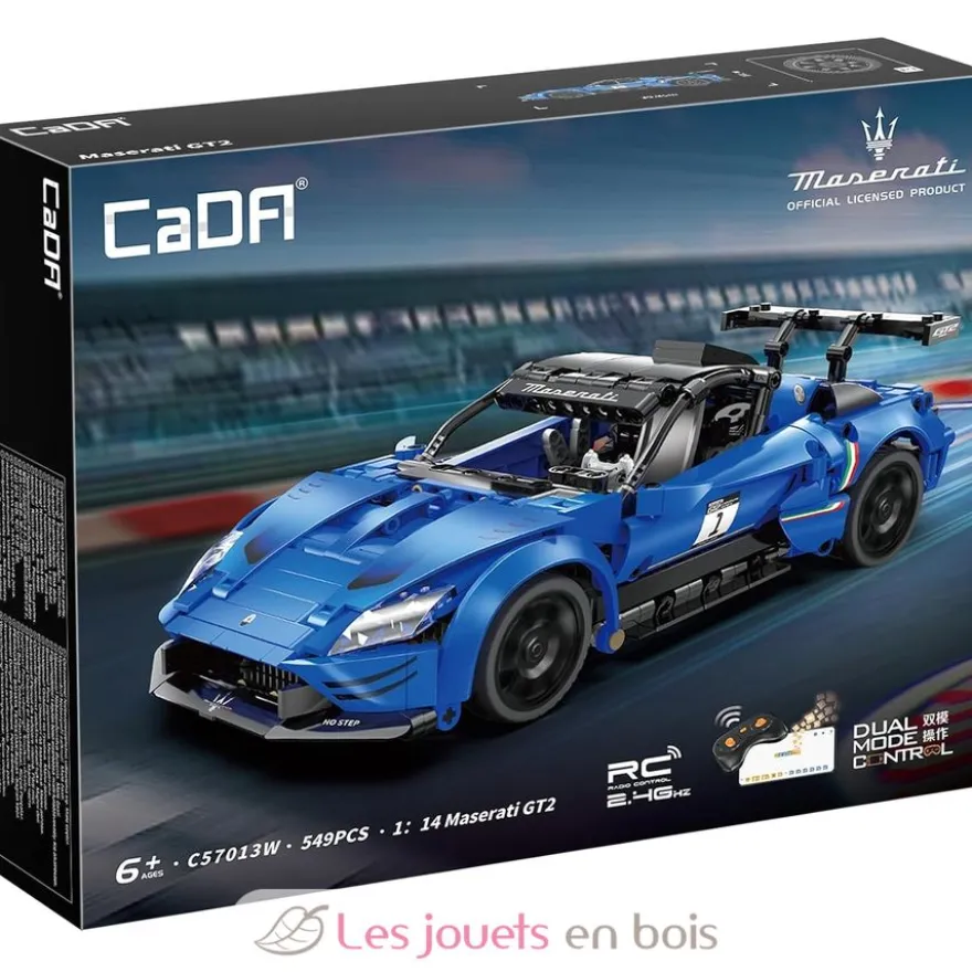 CaDA Bricks - Voiture de sport RC Maserati GT2 549 pièces - Dès 6 ans