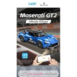CaDA Bricks - Voiture de sport RC Maserati GT2 549 pièces - Dès 6 ans