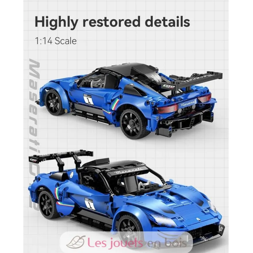 CaDA Bricks - Voiture de sport RC Maserati GT2 549 pièces - Dès 6 ans