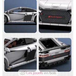 CaDA Bricks - Voiture de sport RC Audi R8 Coupé 536 pièces - Dès 6 ans