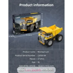 CaDA Construction - Camion benne 372 pièces - Dès 8 ans