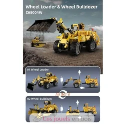 CaDA Construction - Camion chargeur 2 en 1 - 693 pièces - Dès 8 ans