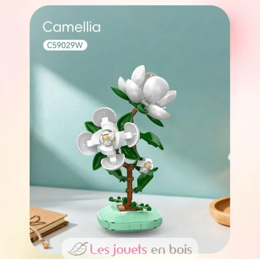 CaDA Creative - Pot de fleurs de camélia 301 pièces - Dès 8 ans