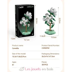 CaDA Creative - Pot de fleurs de camélia 301 pièces - Dès 8 ans