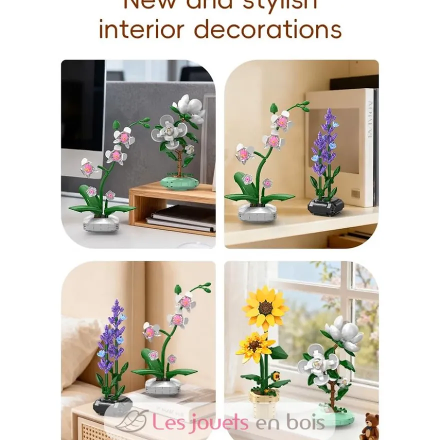 CaDA Creative - Pot de fleurs de camélia 301 pièces - Dès 8 ans