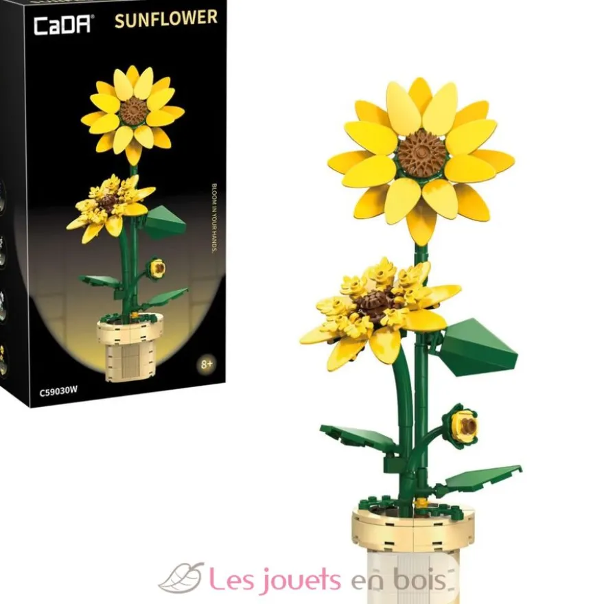 CaDA Creative - Pot de fleurs de tournesol 187 pièces - Dès 8 ans