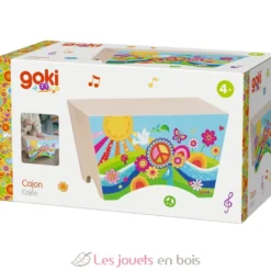 Cajon en bois Flower Power - Dès 4 ans - Goki