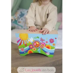 Cajon en bois Flower Power - Dès 4 ans - Goki