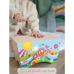 Cajon en bois Flower Power - Dès 4 ans - Goki