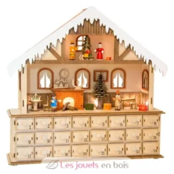 Calendrier de l'Avent illuminé en bois Salon - Small Foot
