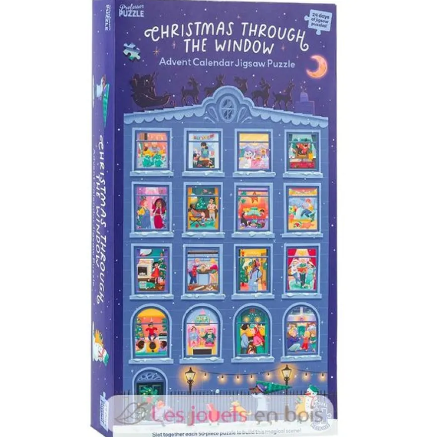 Calendrier de l'Avent Noël à travers la fenêtre - Professor Puzzle