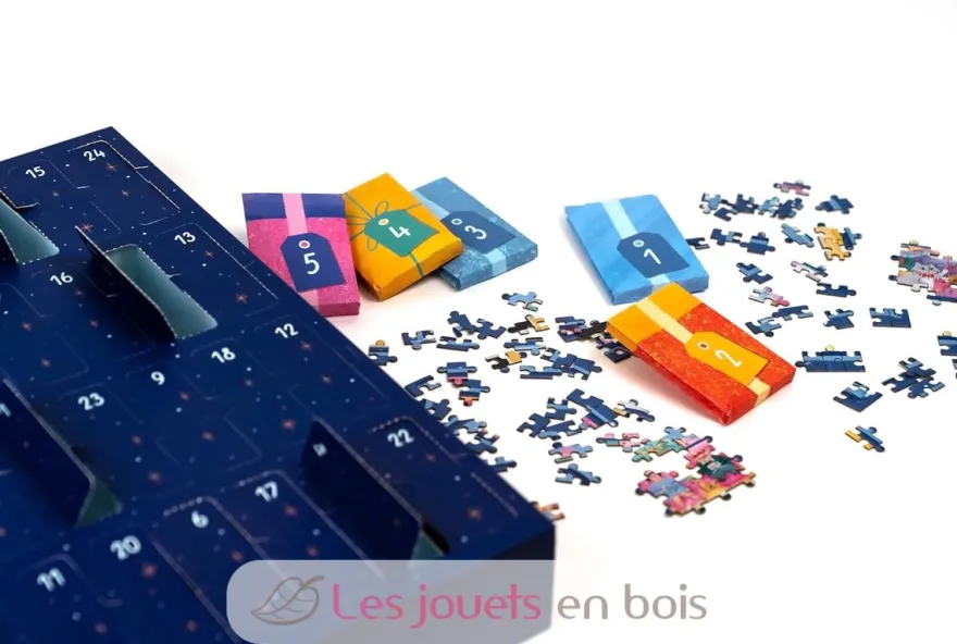 Calendrier de l'Avent Noël à travers la fenêtre - Professor Puzzle