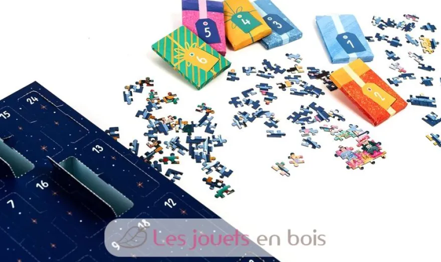 Calendrier de l'Avent Noël à travers la fenêtre - Professor Puzzle