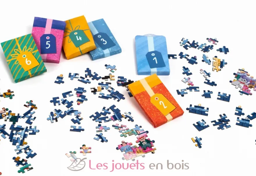 Calendrier de l'Avent Noël à travers la fenêtre - Professor Puzzle