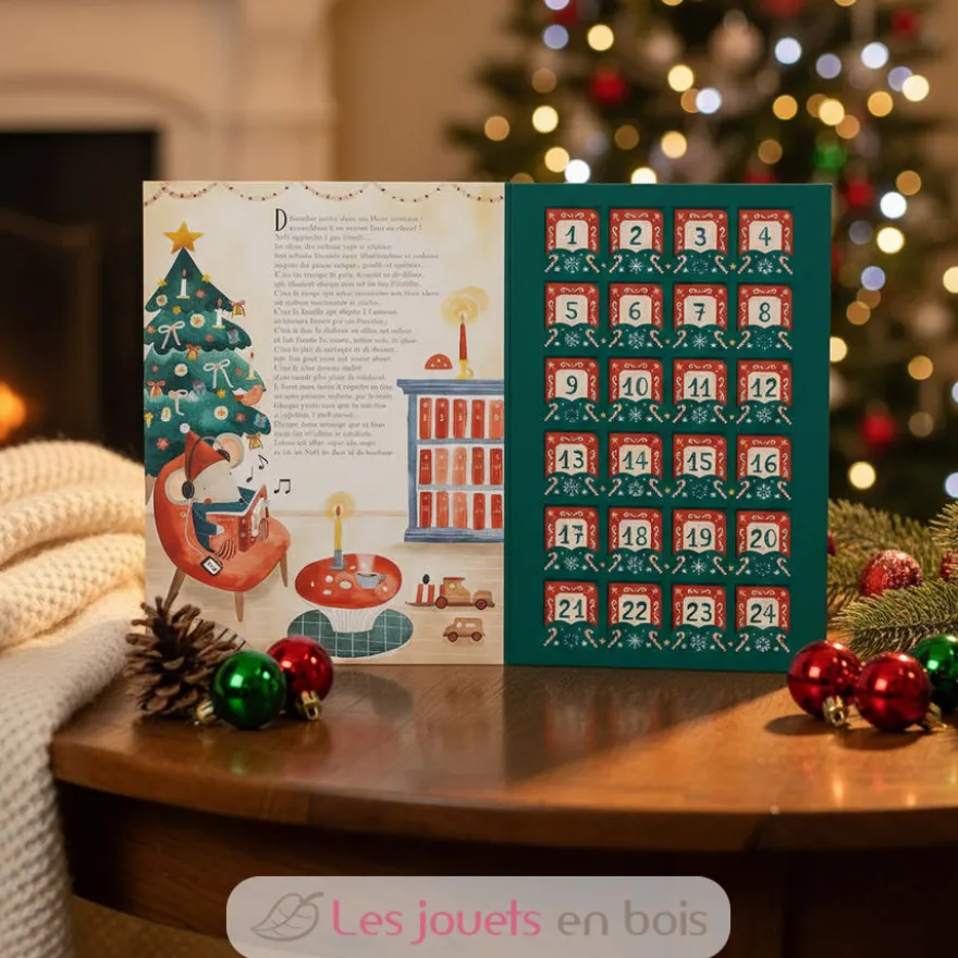 Calendrier de l'Avent 24 petits livres rouge - Sassi Junior