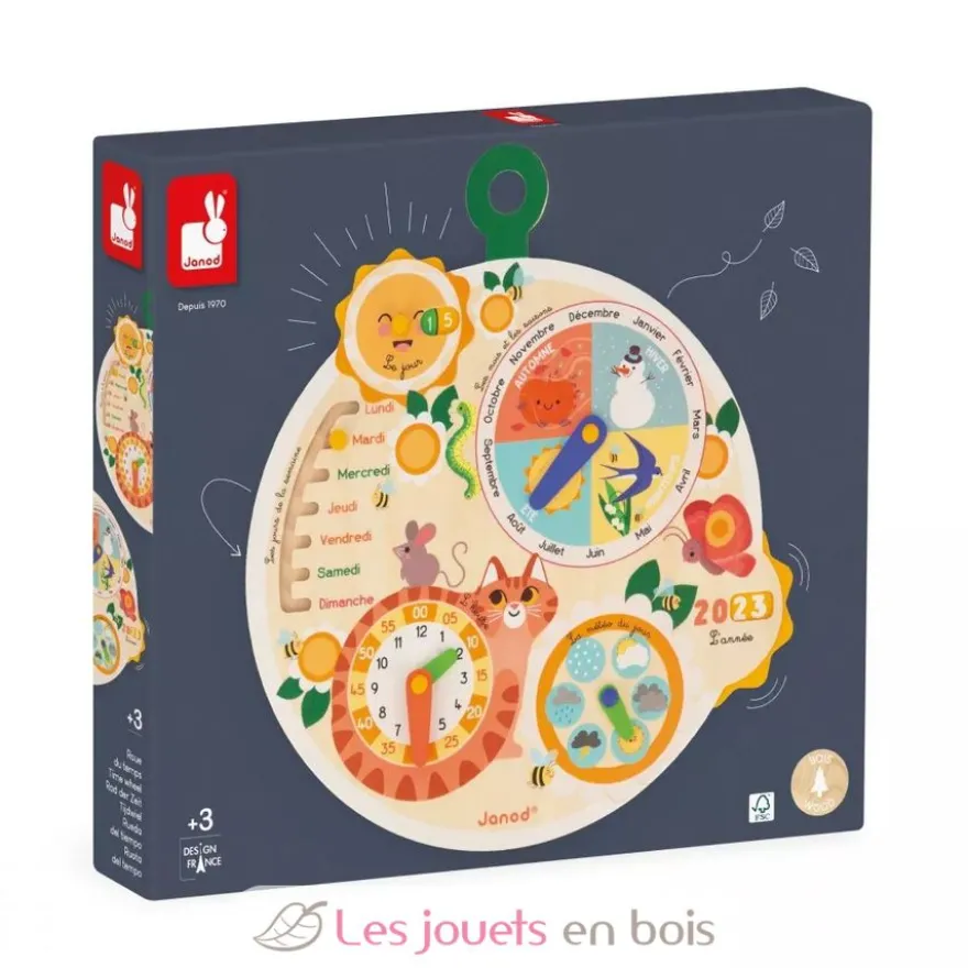 Calendrier La Roue du Temps en bois - Janod