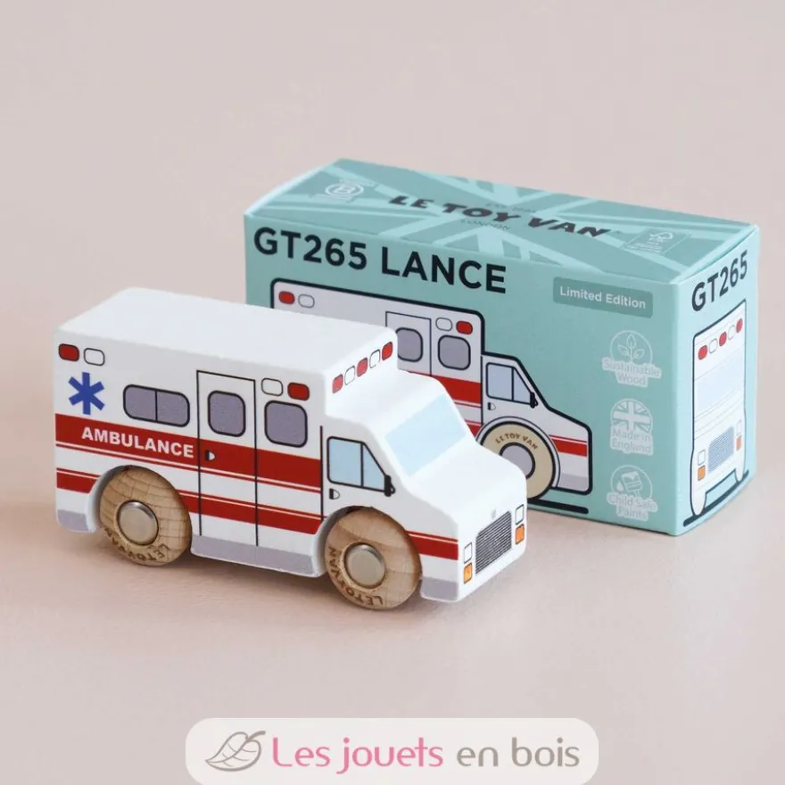 Camion Ambulance Lance No 43 blanc - Le Toy Van
