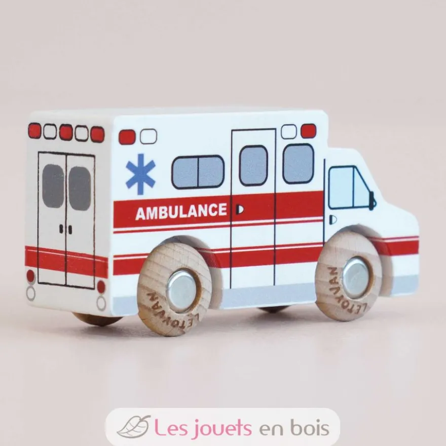 Camion Ambulance Lance No 43 blanc - Le Toy Van