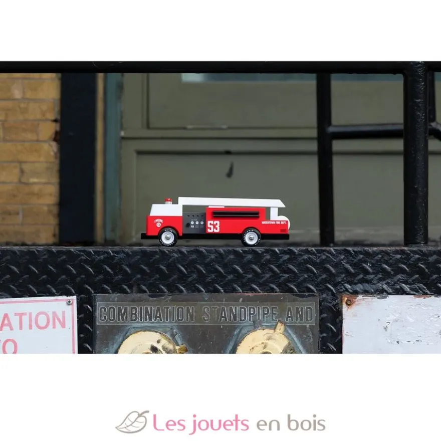 Camion de pompier Engine 53 rouge - Candylab