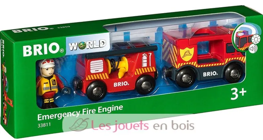 Camion de pompier son et lumière - Brio