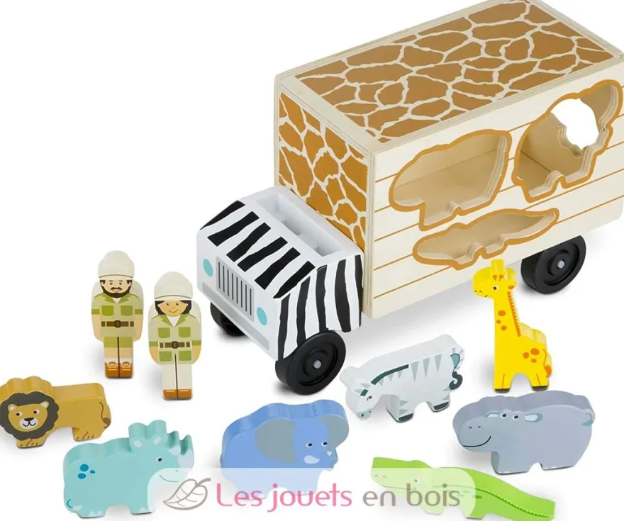 Camion de sauvetage d'animaux safari - Melissa & Doug