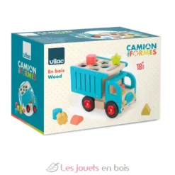 Camion de tri d’éveil en bois - Boite à formes - Vilac