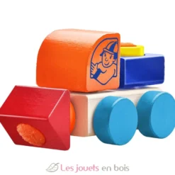 Camion en bois, velcro 5 pcs - Selecta