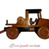 Camion grumier jaune coquine bois massif Coquine