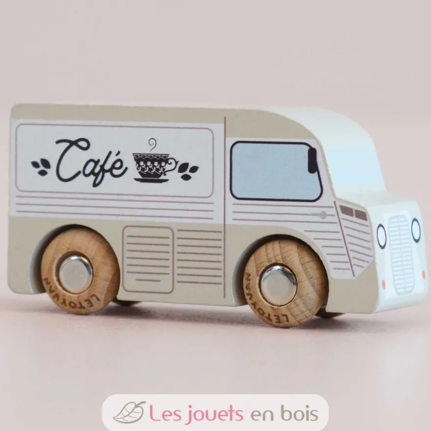 Camionnette en bois Coco No 11 grise - Le Toy Van