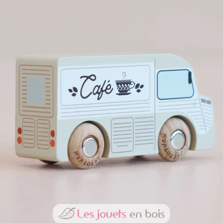 Camionnette en bois Coco No 11 grise - Le Toy Van