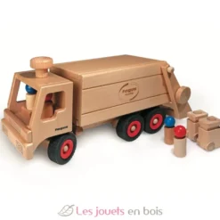 Camion à ordures en bois massif - Fagus
