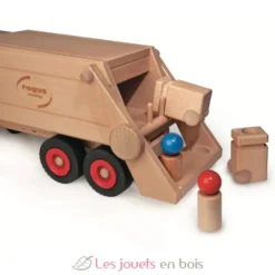 Camion à ordures en bois massif - Fagus