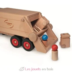 Camion à ordures en bois massif - Fagus