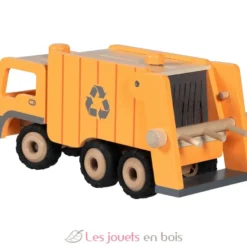 Camion poubelle en bois orange - Goki